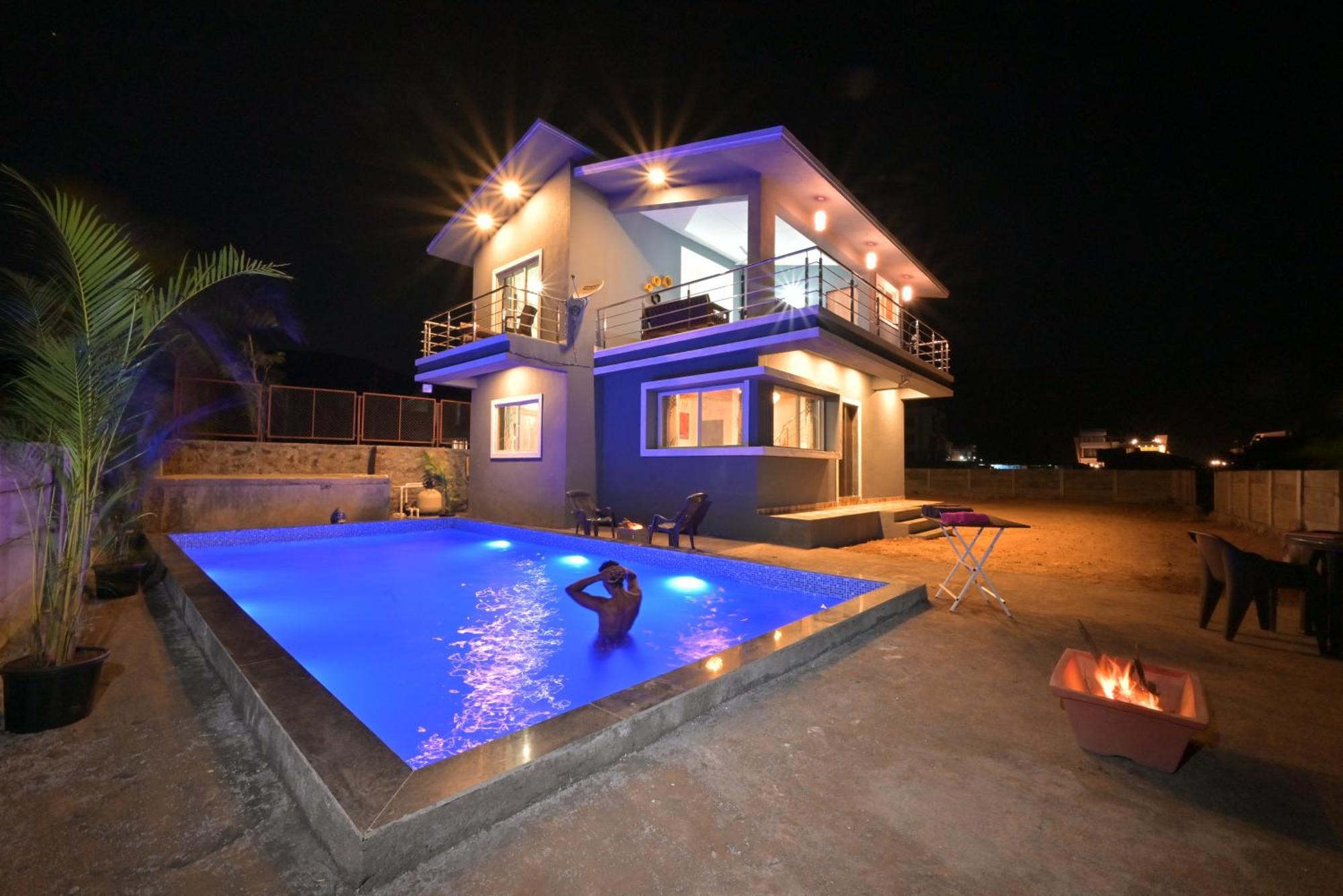 Ll Empyrean Stay Ll Mirage Chalet Ll 4Bhk Ll Ac Ll Largest Pvt Pool Ll 罗纳瓦拉 外观 照片
