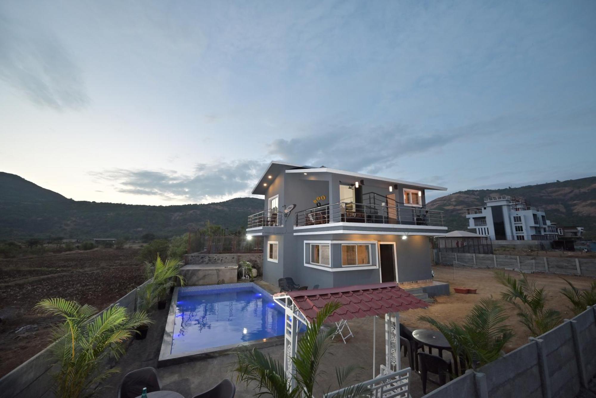 Ll Empyrean Stay Ll Mirage Chalet Ll 4Bhk Ll Ac Ll Largest Pvt Pool Ll 罗纳瓦拉 外观 照片